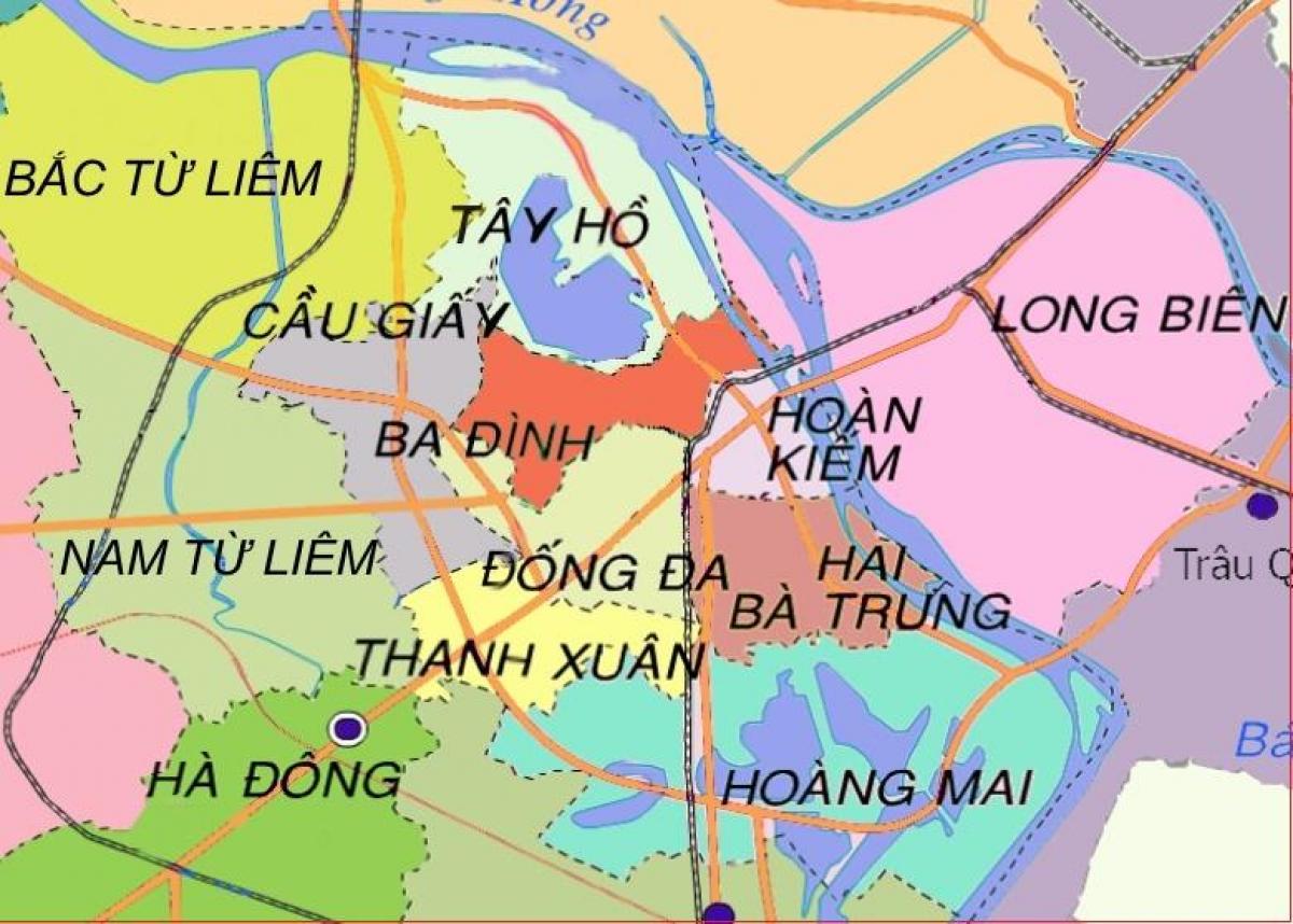 Mapa ha dong auzoan hanoi