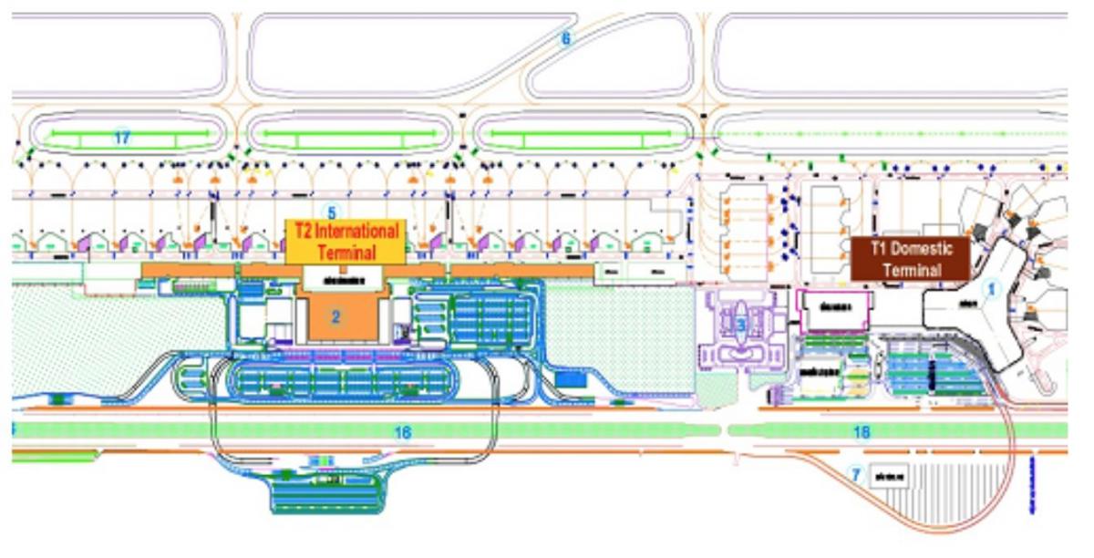 hanoi aireportuko terminal mapa