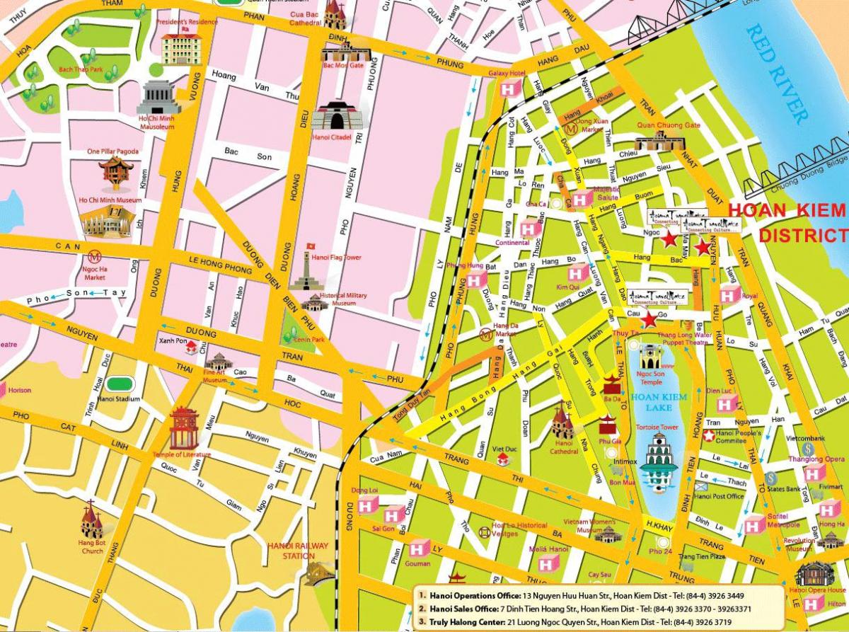 hanoi turismo mapa