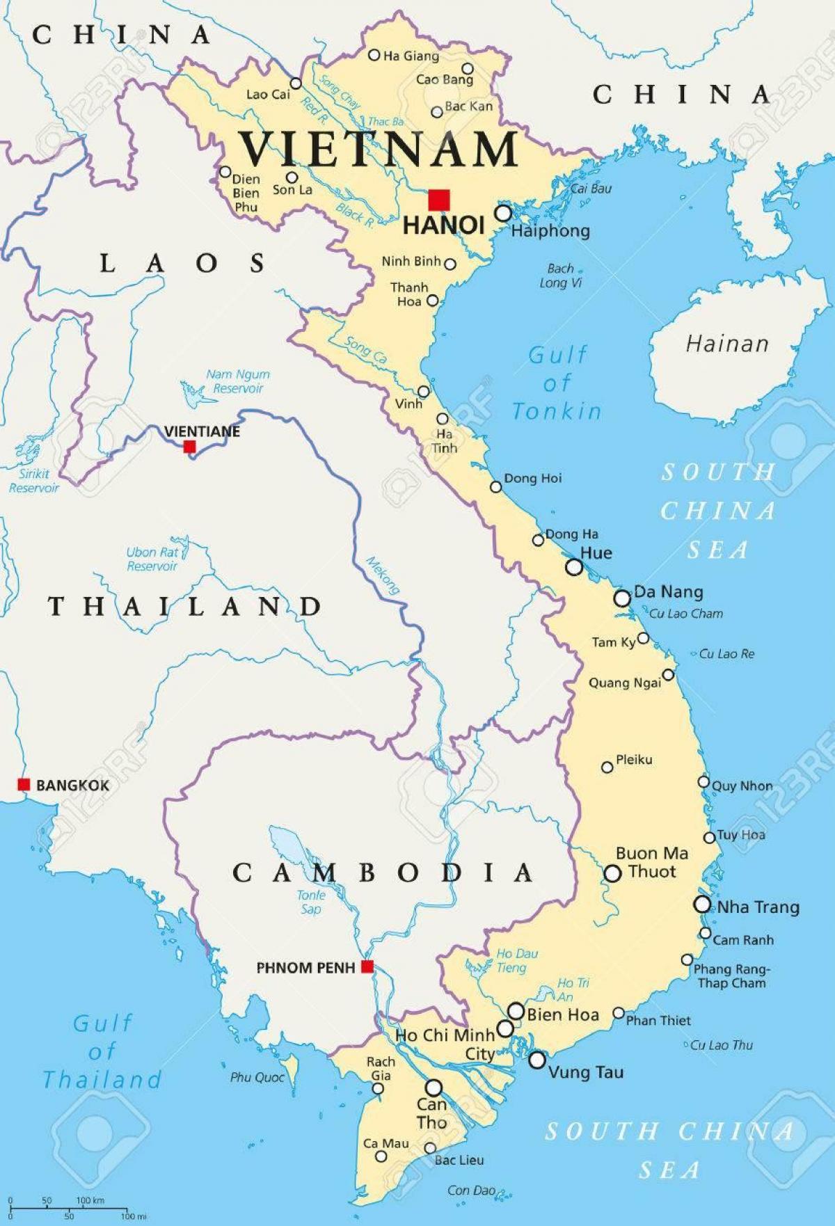 hanoi mapa kokapena